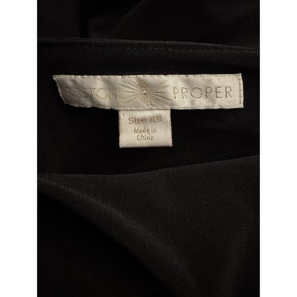 Boston Proper Black Dolman Cold Shoulder Dressy Top Blouse Shirt Evening Size XS - Picture 8 of 11